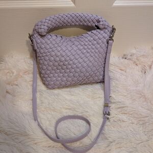 Woven Lavender Handbag